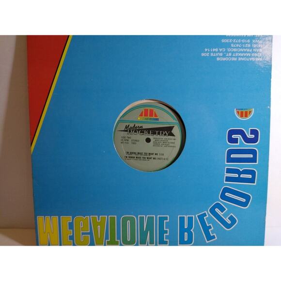 Modern Rocketry I'm Not Your Steppin' Stone Vinyl 12" Record Synth-Pop Monkees - Picture 2 of 3